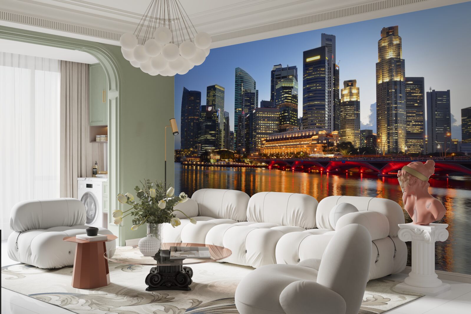 Fototapeta večerné svetlá veľkomesta