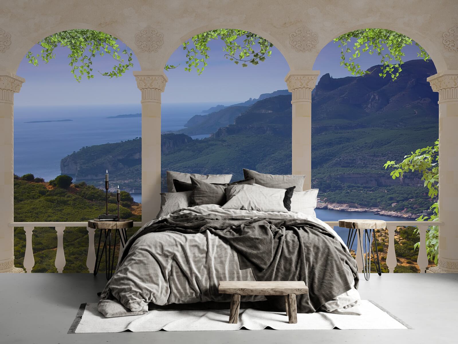 Fototapeta výhľad na krajinu z terasy