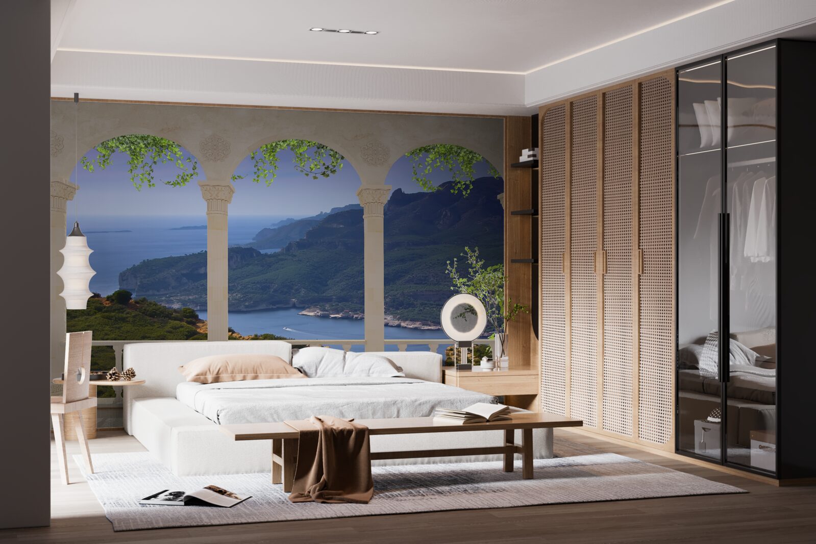 Fototapeta výhľad na krajinu z terasy