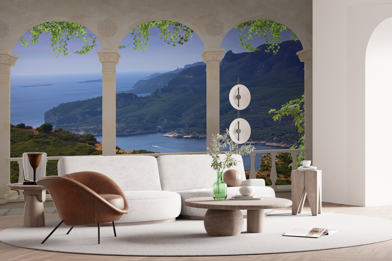 Fototapeta výhľad na krajinu z terasy