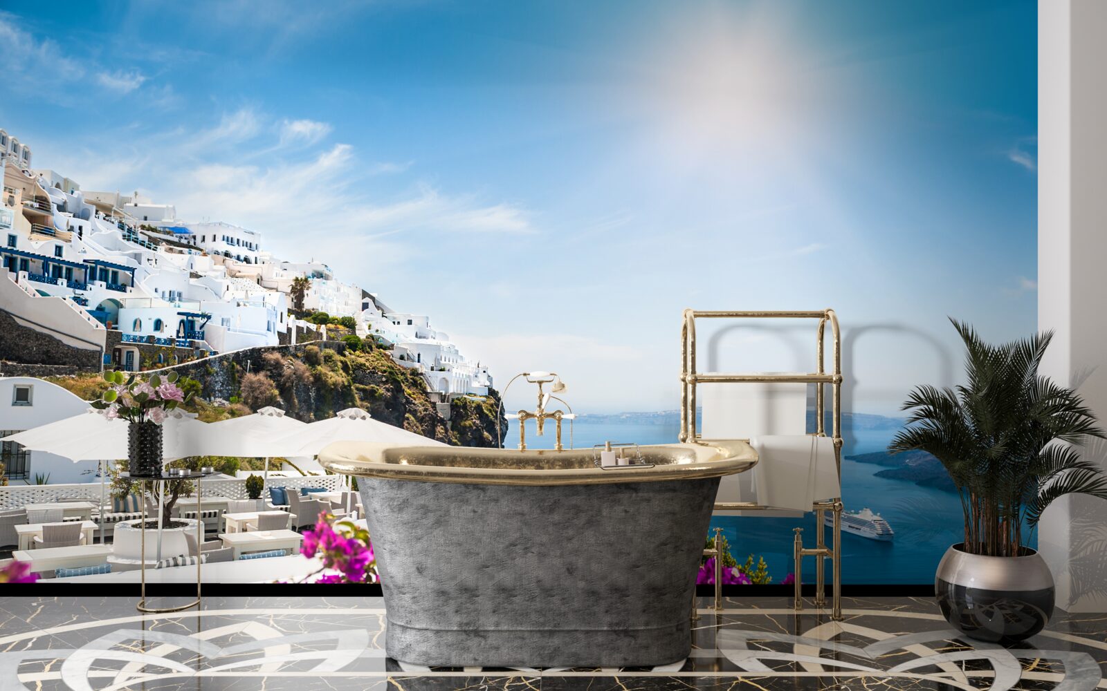 Fototapeta žiarivé slnko Grécka