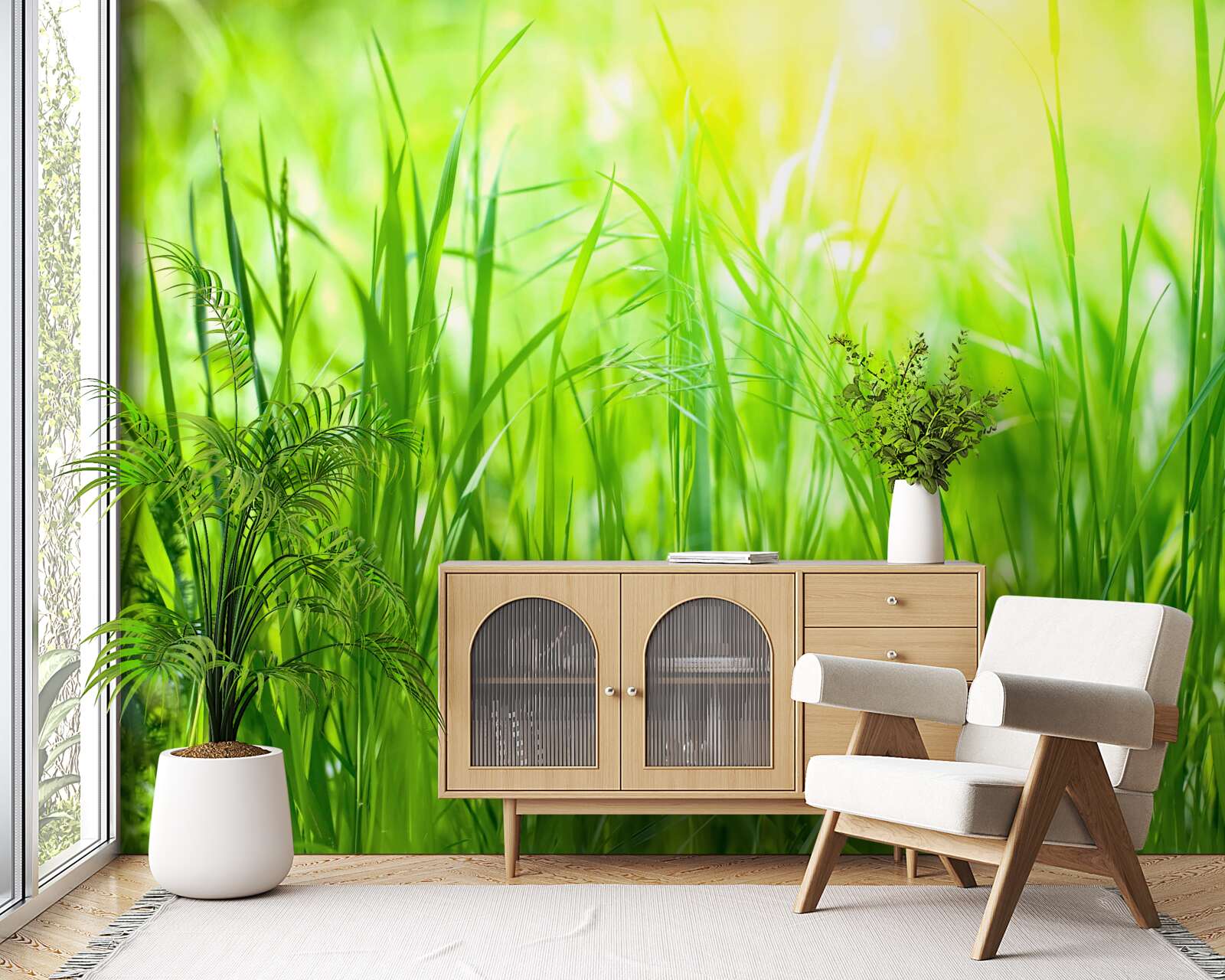 Fototapeta ranná rosa padla na svetlo slnečného svetla