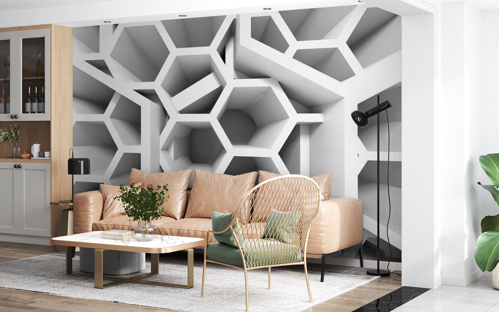 Fototapeta prázdne pravouhlé konštrukcie