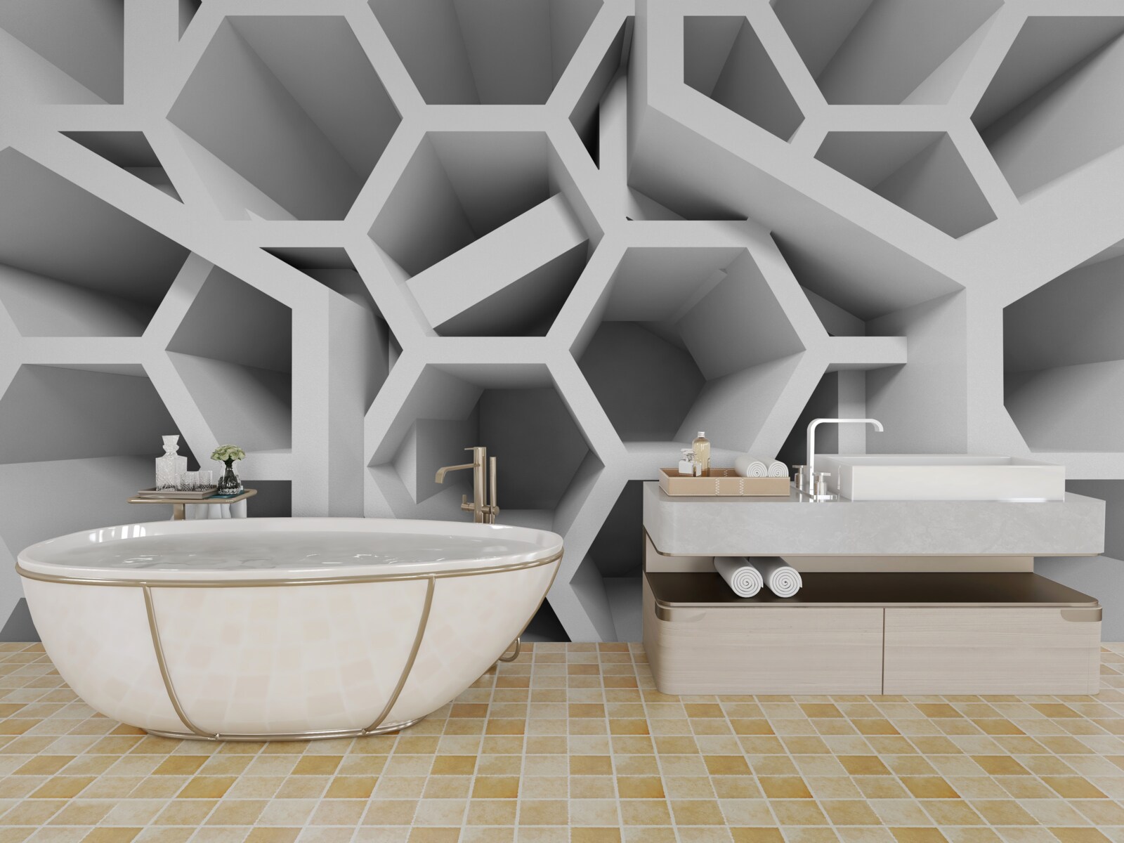 Fototapeta prázdne pravouhlé konštrukcie