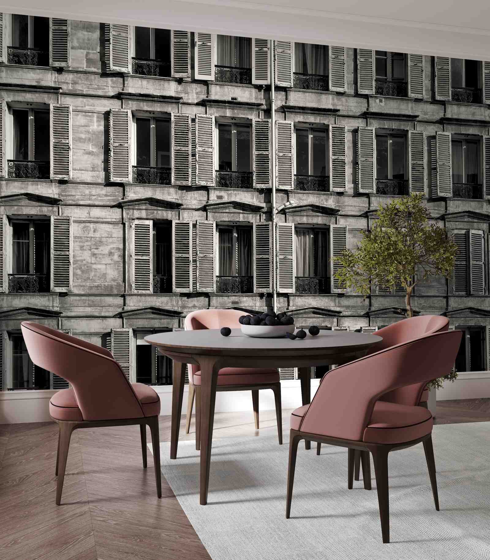 Fototapeta okenné prieduchy v čiernobielej bledej