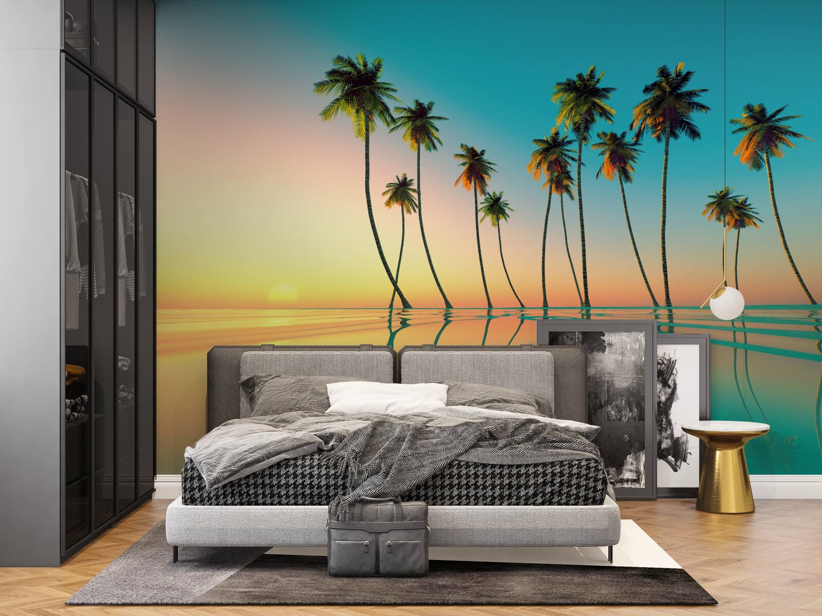 Fototapeta tenké dlane pri základni na vonkajšej strane zrážacej soli