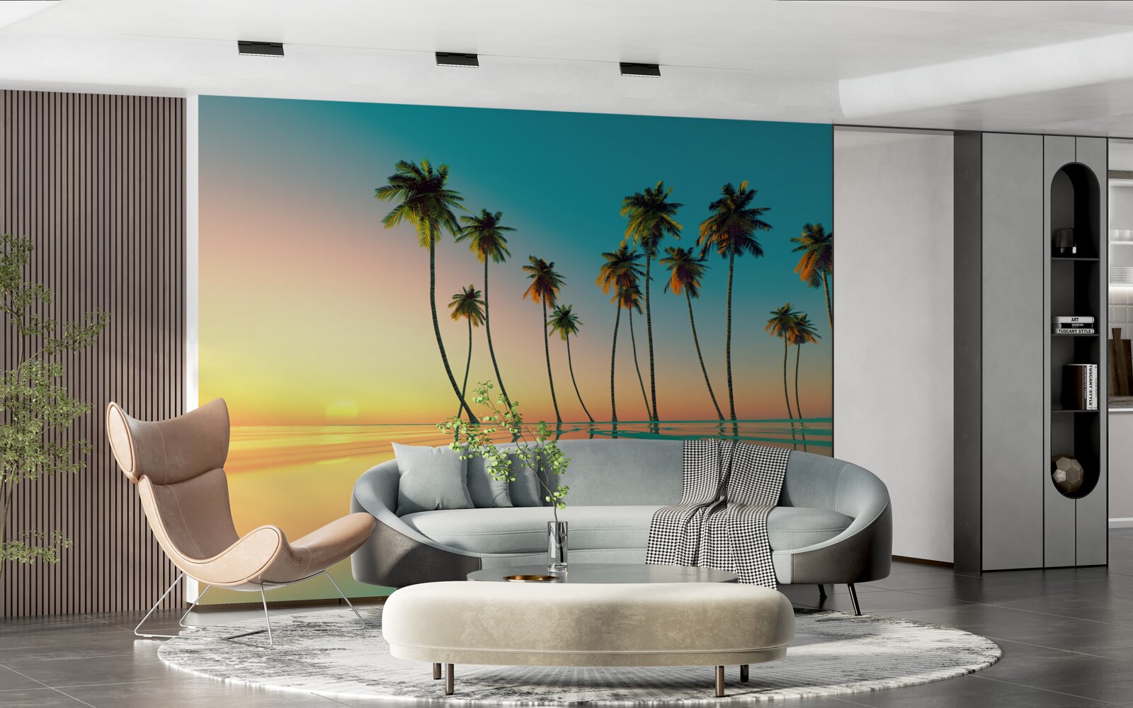 Fototapeta tenké dlane pri základni na vonkajšej strane zrážacej soli