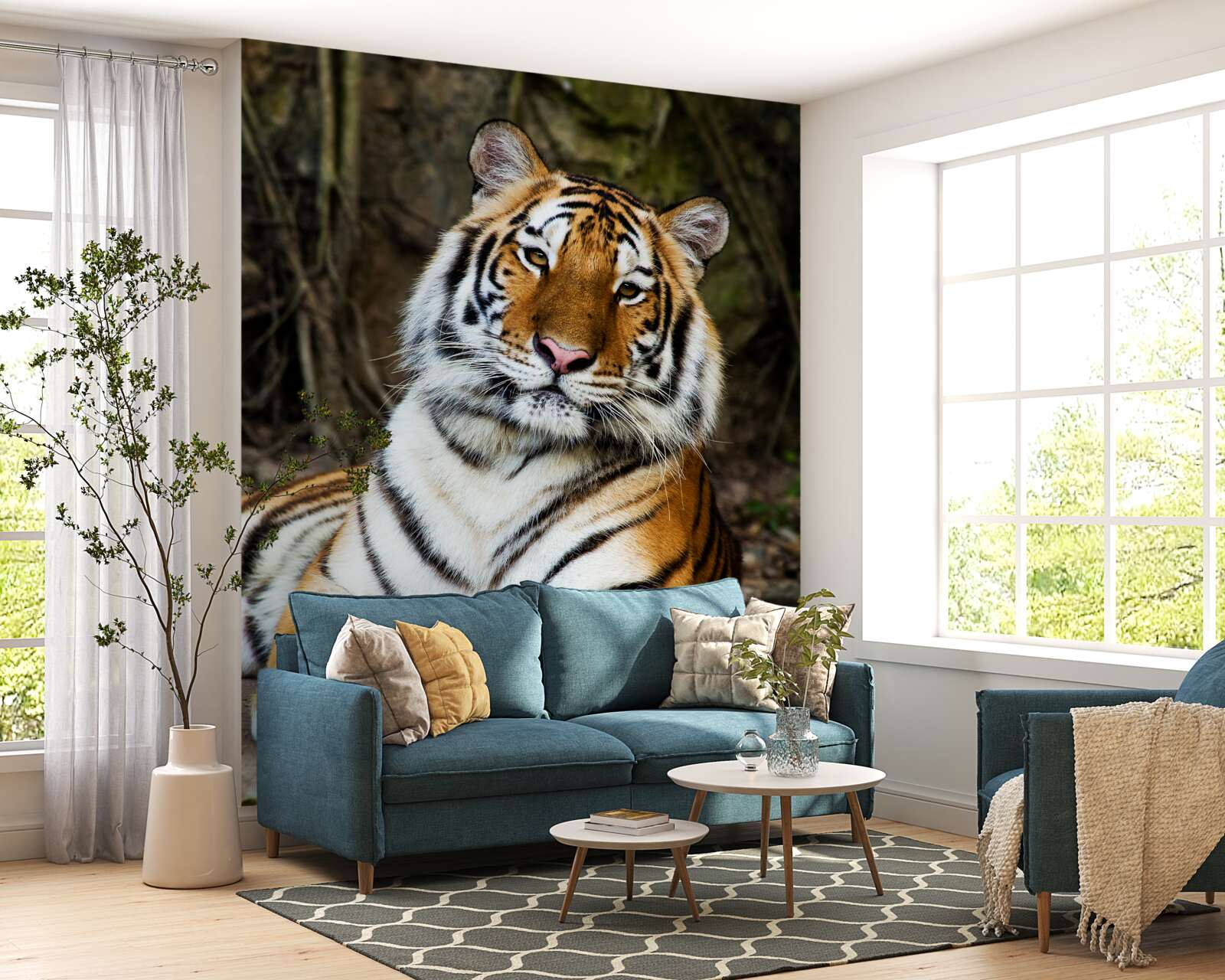 Fototapeta veľký tiger na dovolenke