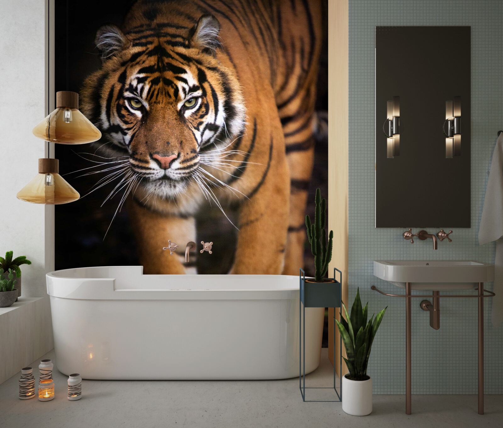 Fototapeta poriadny tiger na špičkách