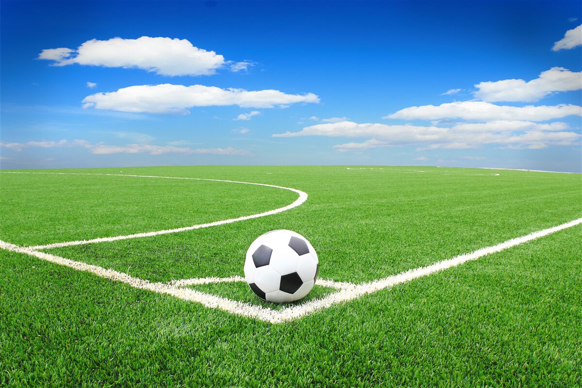 Fototapeta lopta je v rohu ihriska