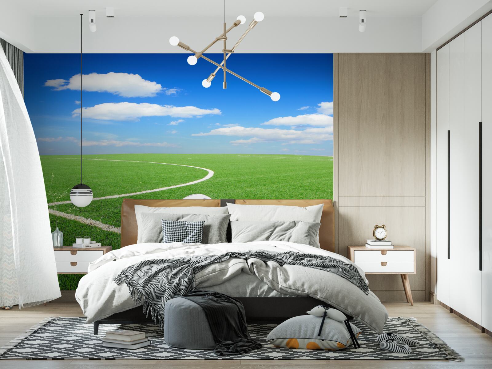 Fototapeta lopta je v rohu ihriska