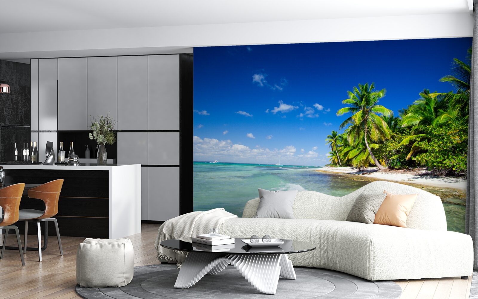 Fototapeta morské vlny na tropickom pobreží