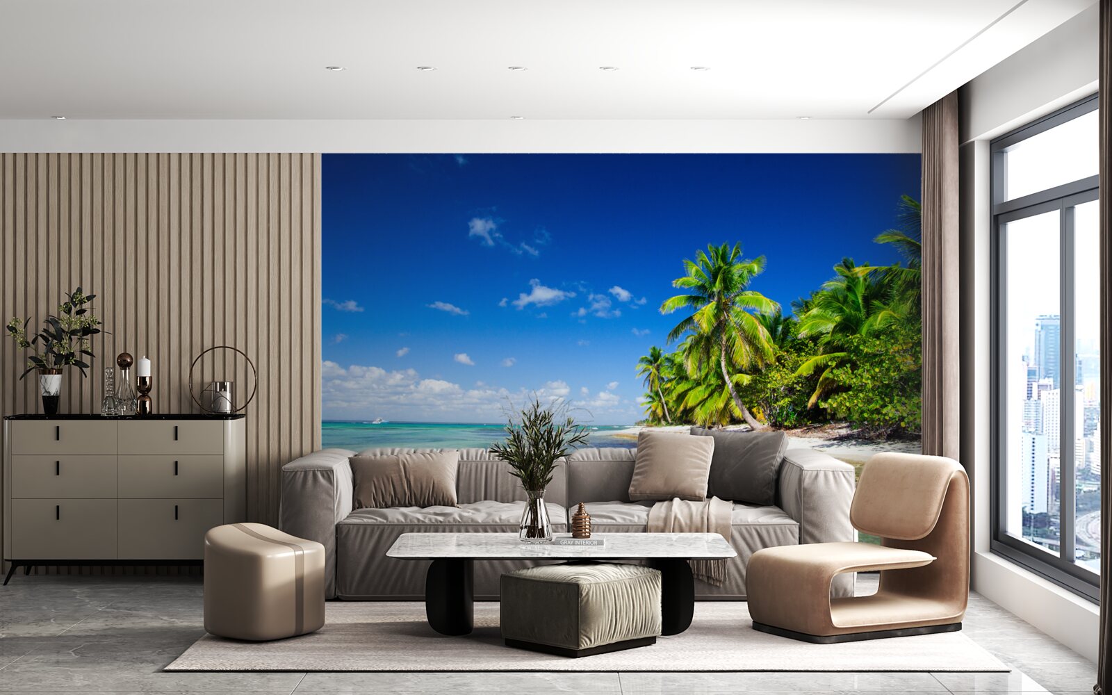 Fototapeta morské vlny na tropickom pobreží