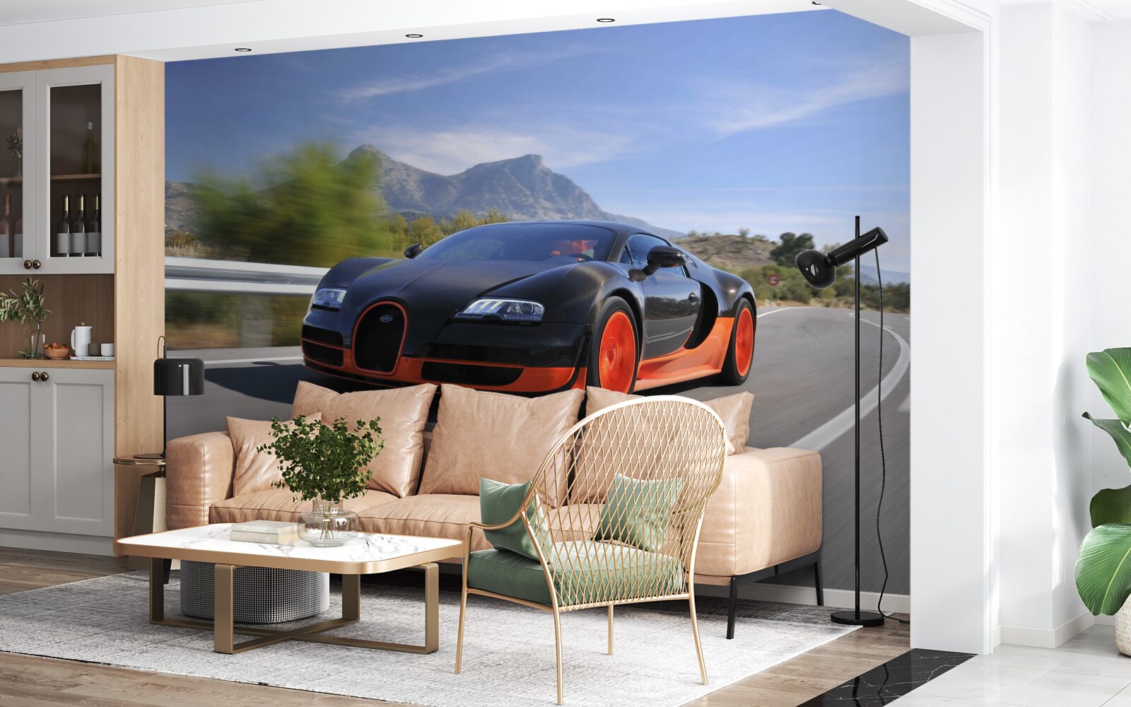 Fototapeta pretekárske auto na ceste