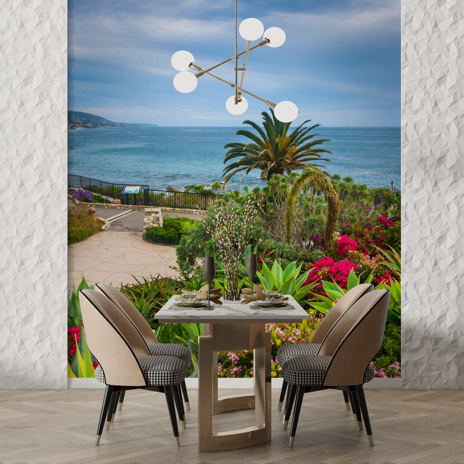 Fototapeta zeleň rastie v blízkosti oceánu