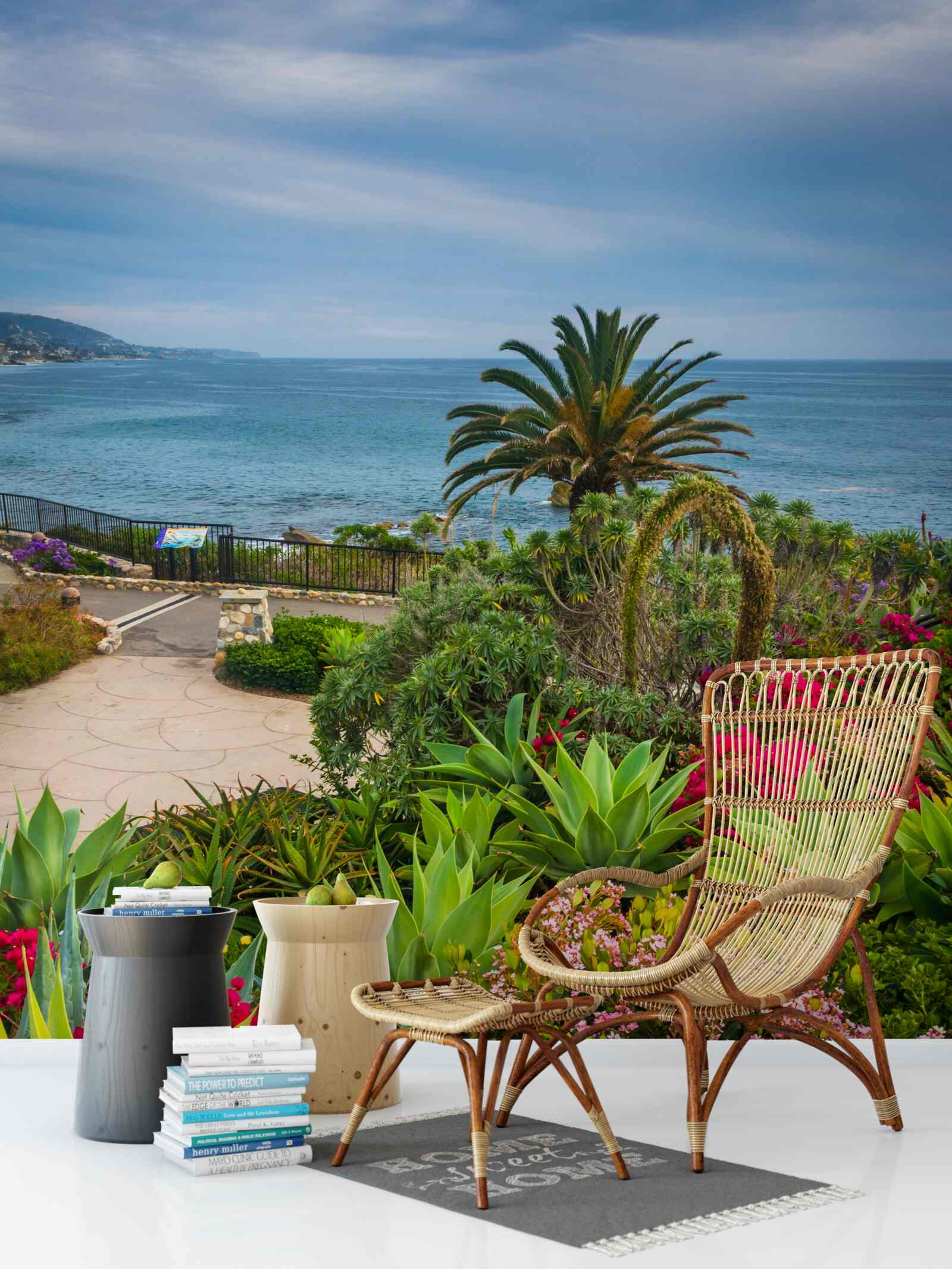 Fototapeta zeleň rastie v blízkosti oceánu