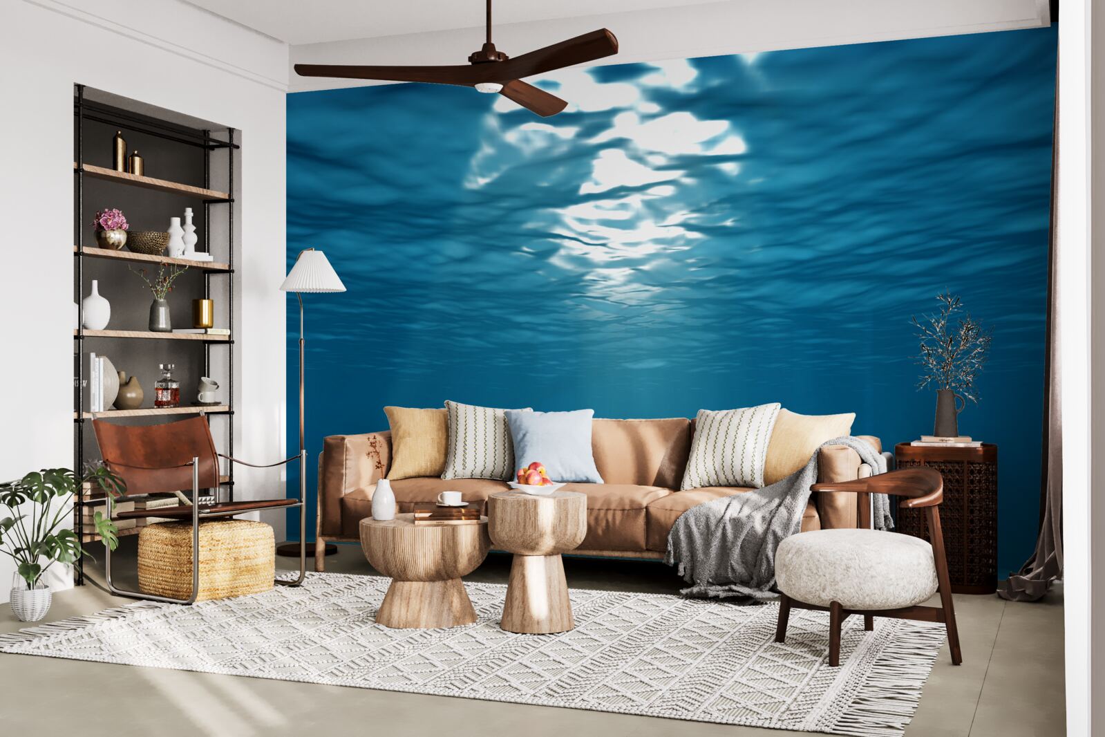 Fototapeta slnečné lúče prenikajú do hlbín vody