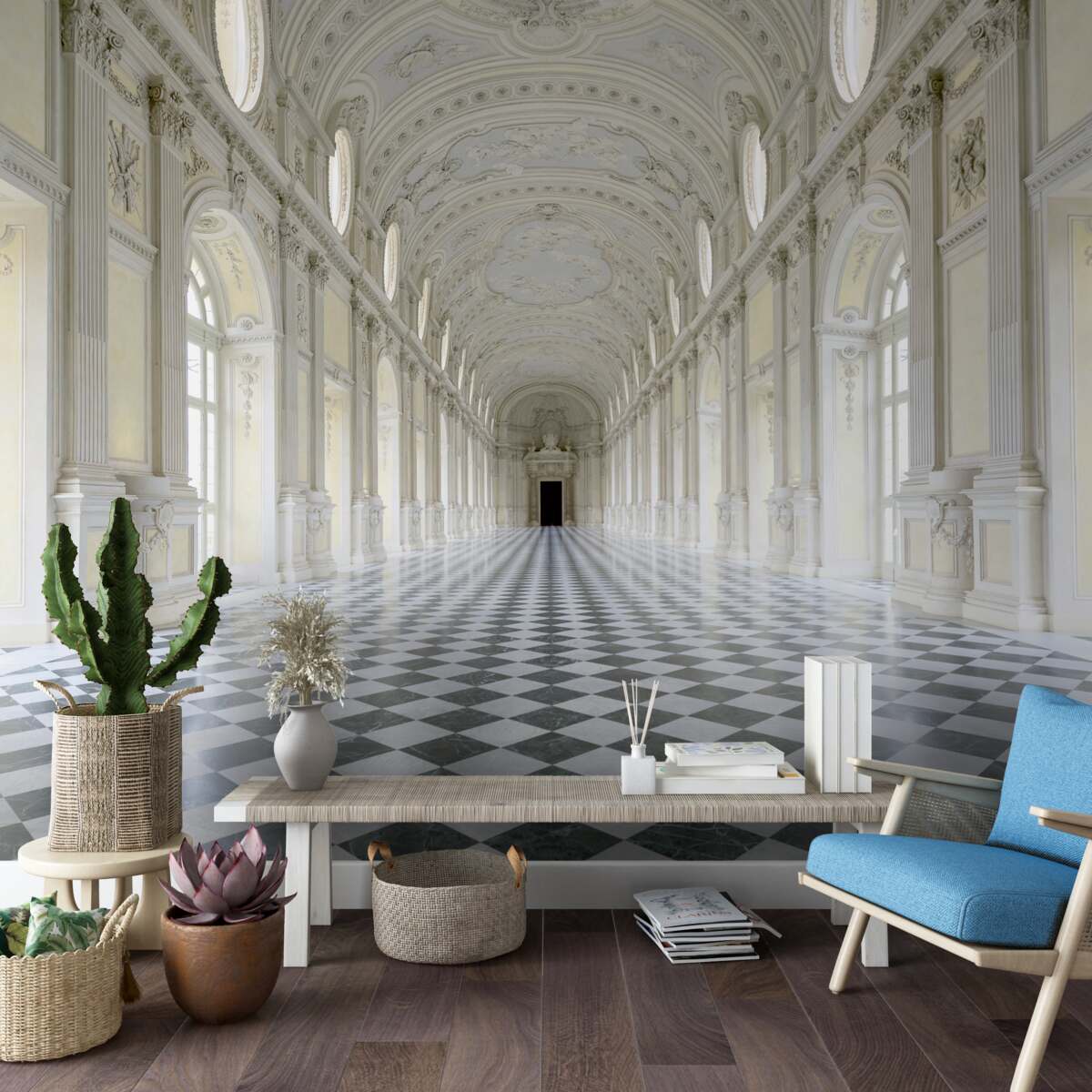 Fototapeta mozaiky v luxusnom zámku