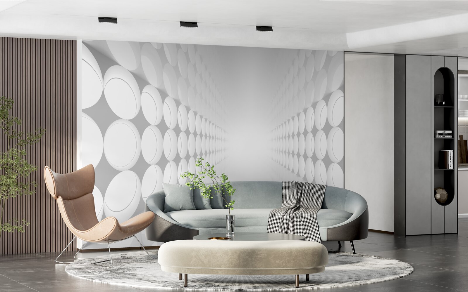 Fototapeta svetlá osvetlená abstraktná chodba