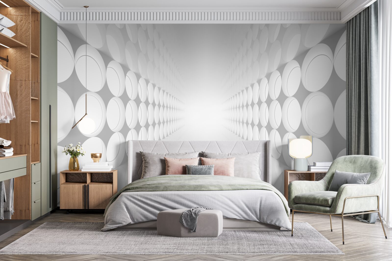 Fototapeta svetlá osvetlená abstraktná chodba