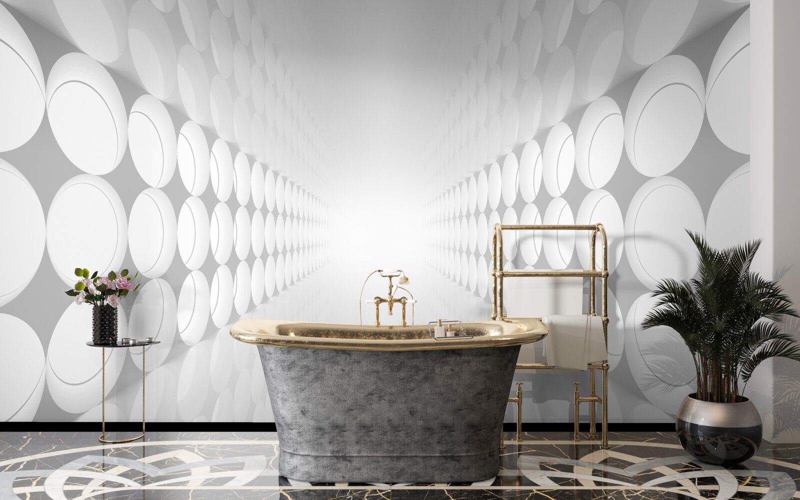 Fototapeta svetlá osvetlená abstraktná chodba