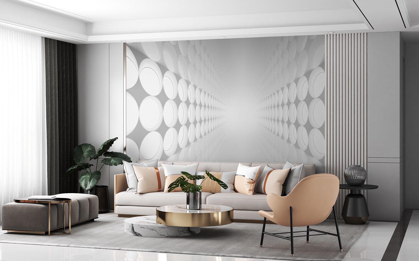 Fototapeta svetlá osvetlená abstraktná chodba