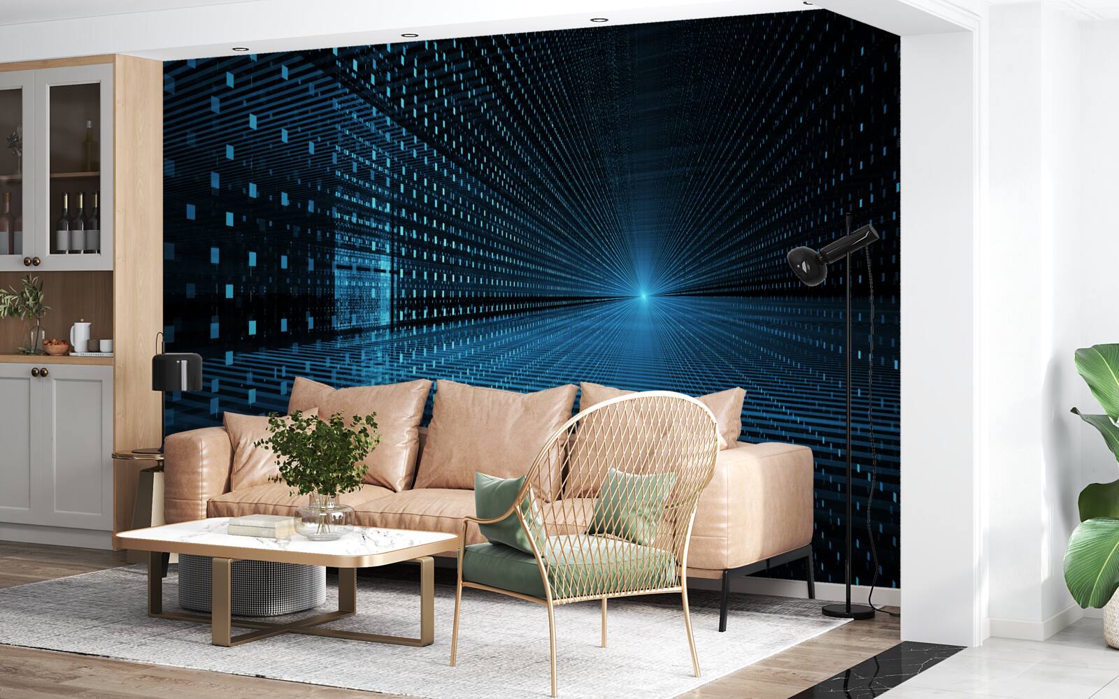 Fototapeta svetelný signál v abstraktnej forme