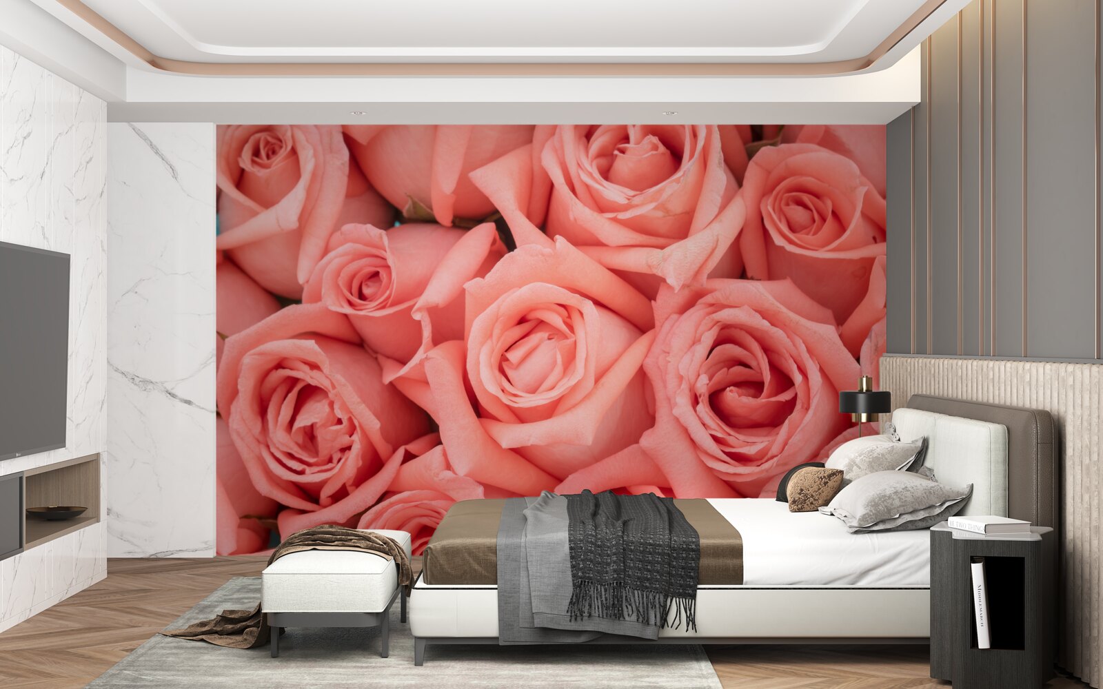 Fototapeta ružové púčiky ruží