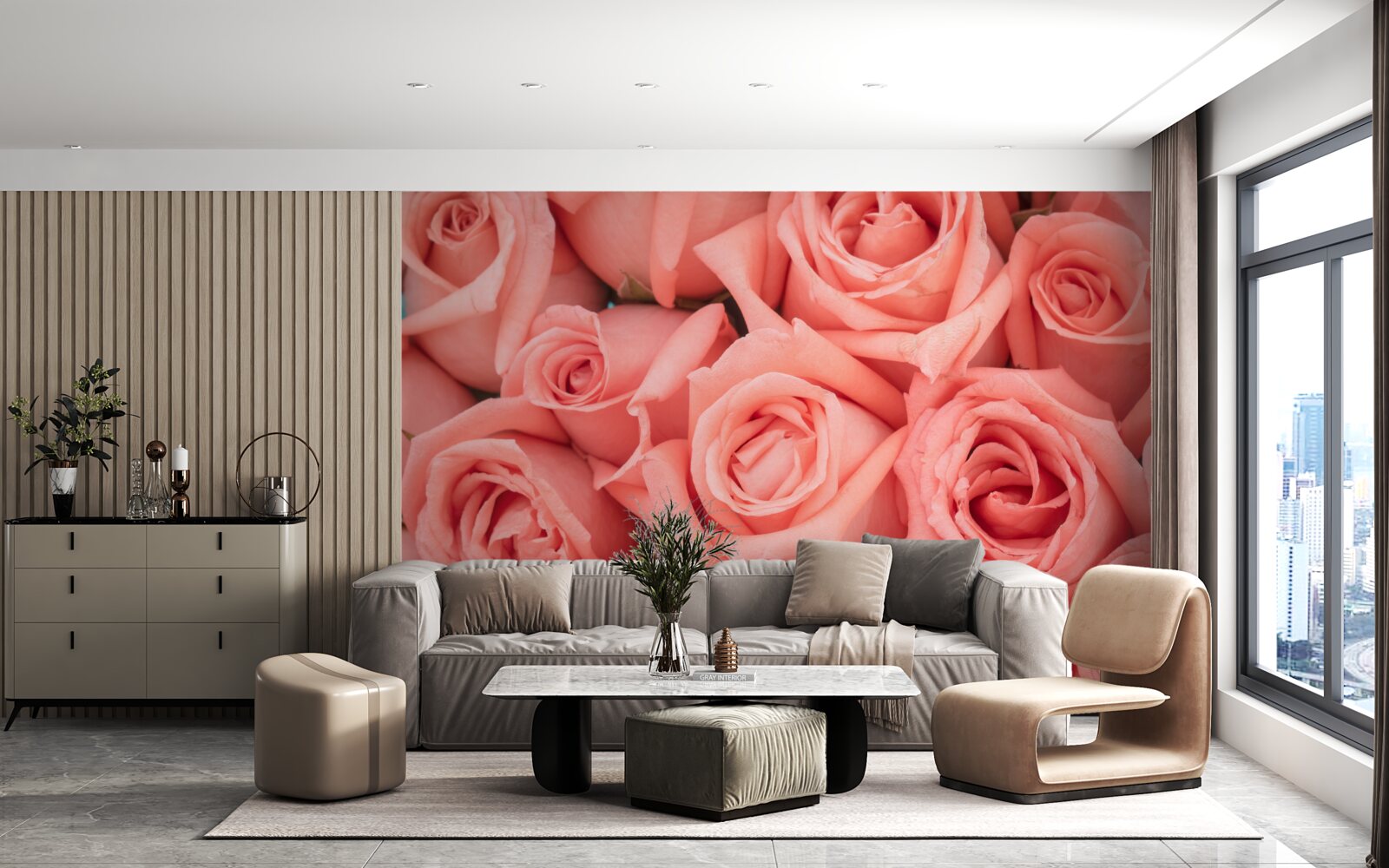 Fototapeta ružové púčiky ruží