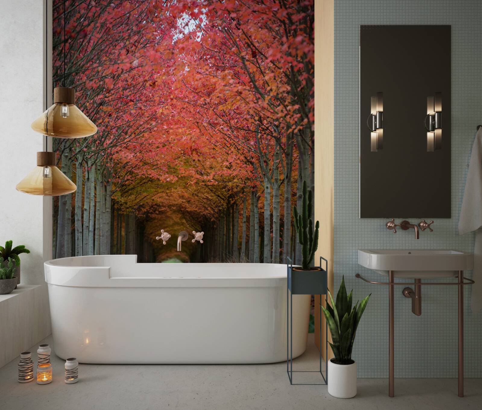 Fototapeta oblúk čerešní