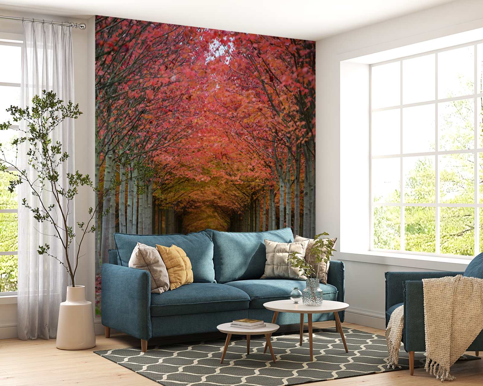 Fototapeta oblúk čerešní