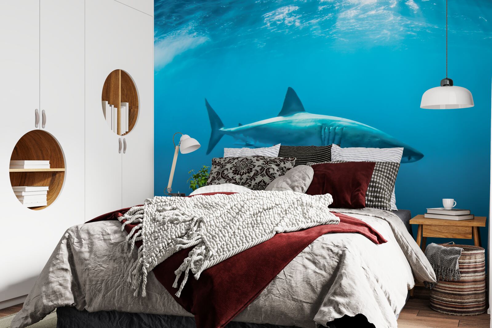 Fototapeta žralok hladný v hlbokom mori