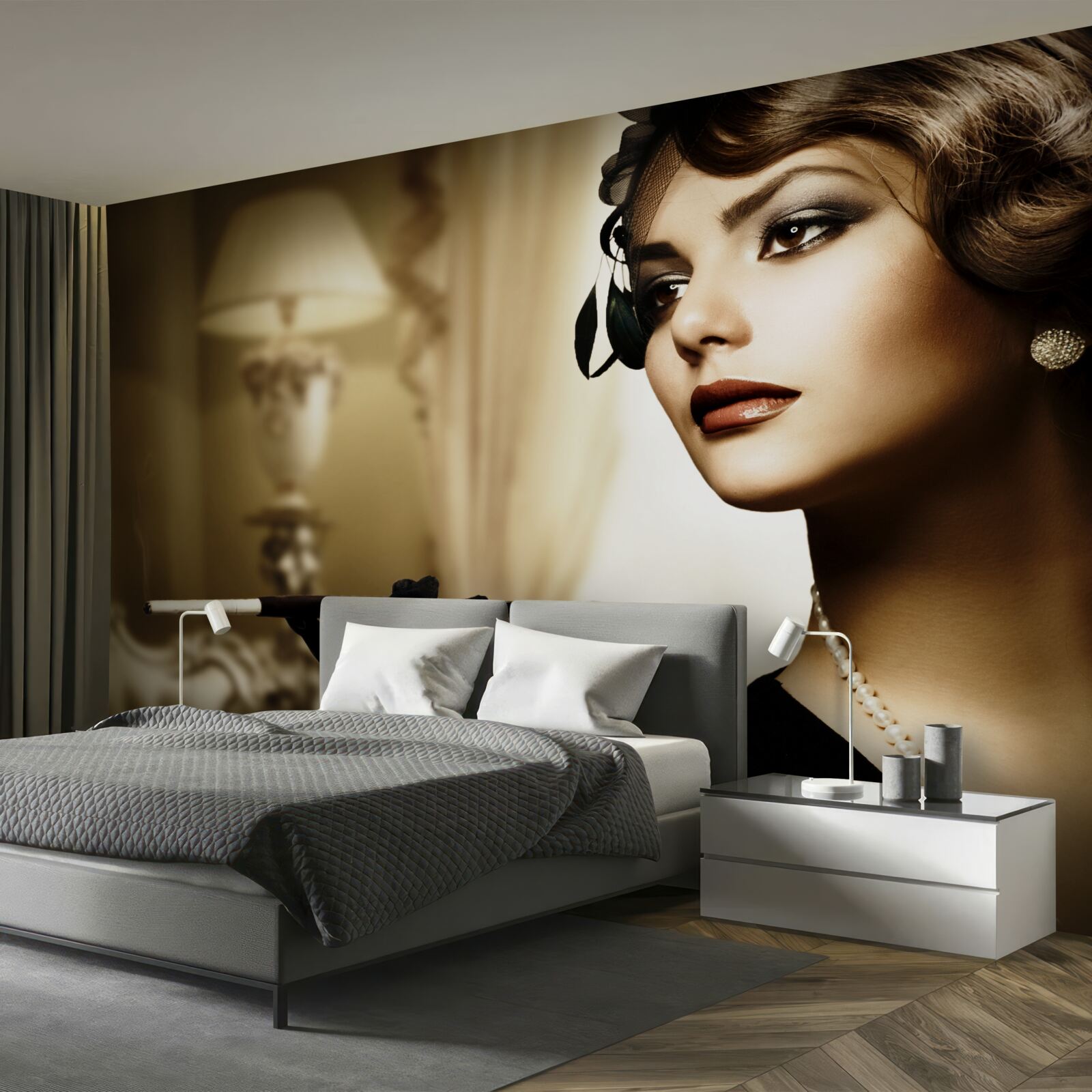 Fototapeta dievča s cigaretou