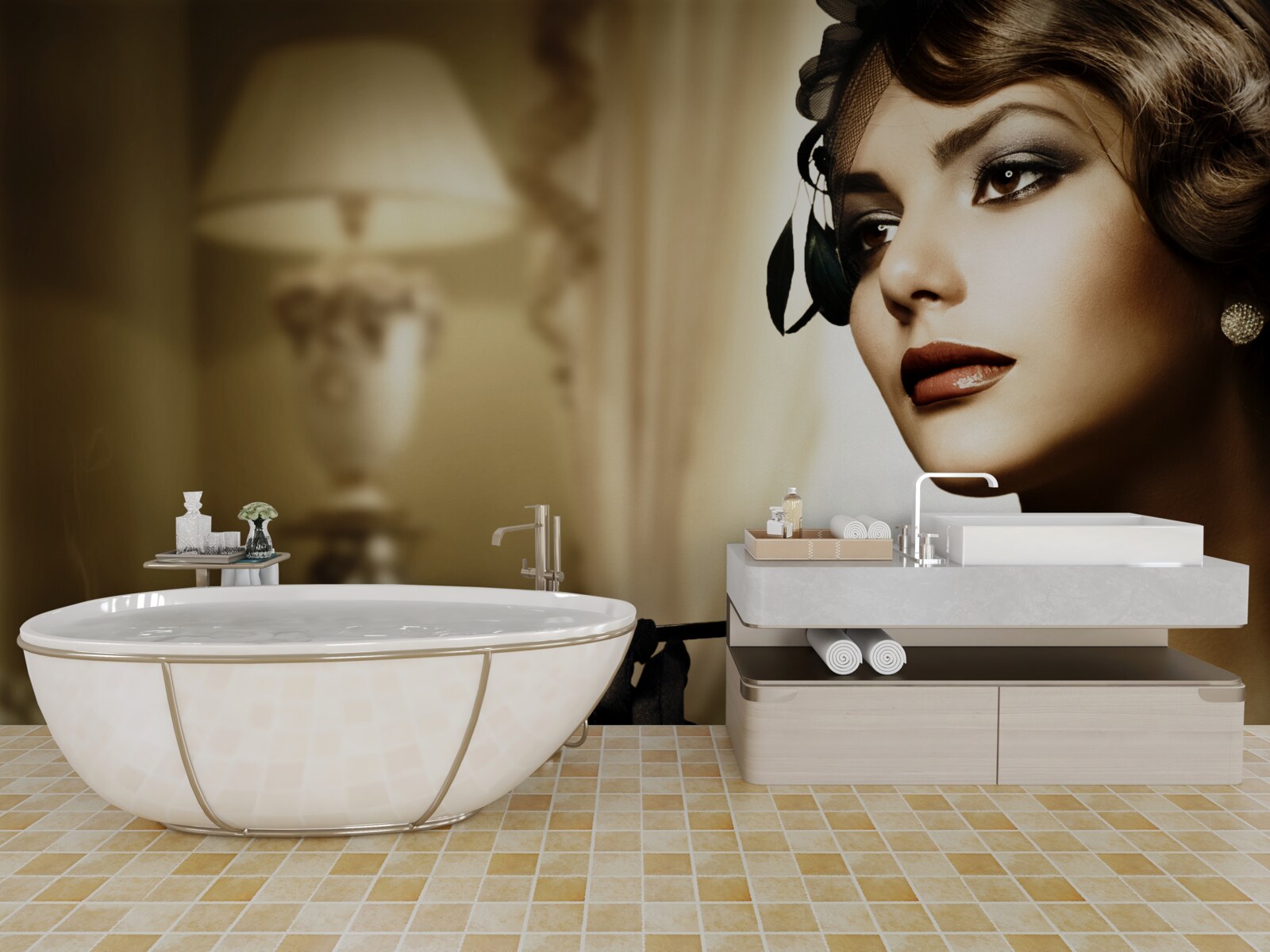 Fototapeta dievča s cigaretou