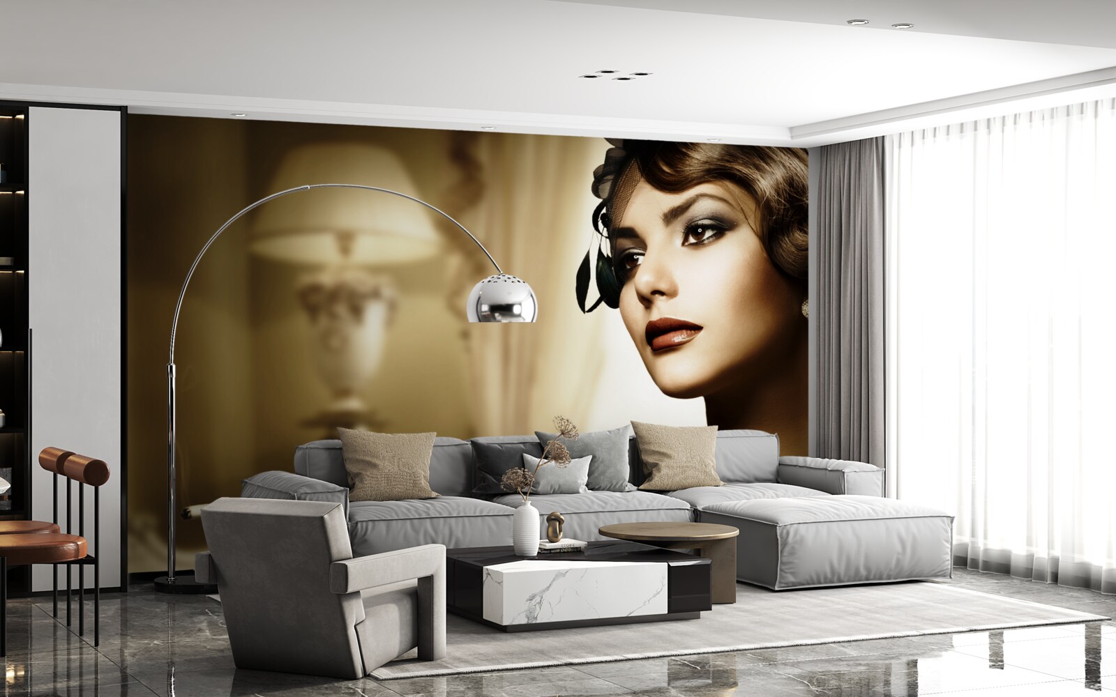 Fototapeta dievča s cigaretou