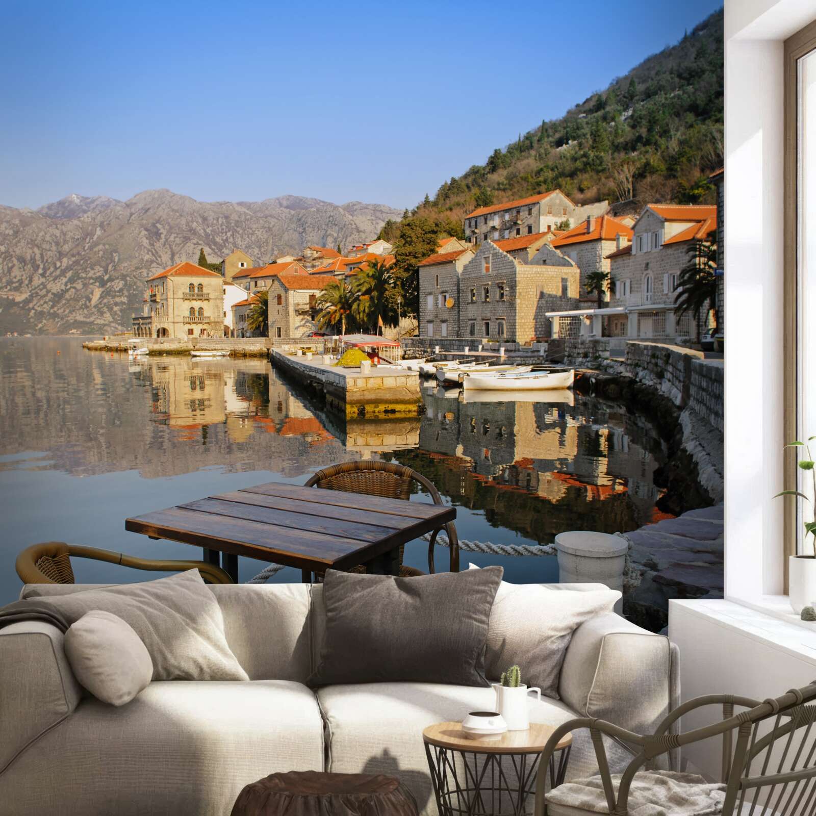 Fototapeta pohodlný priestor na dych na brehu rieky