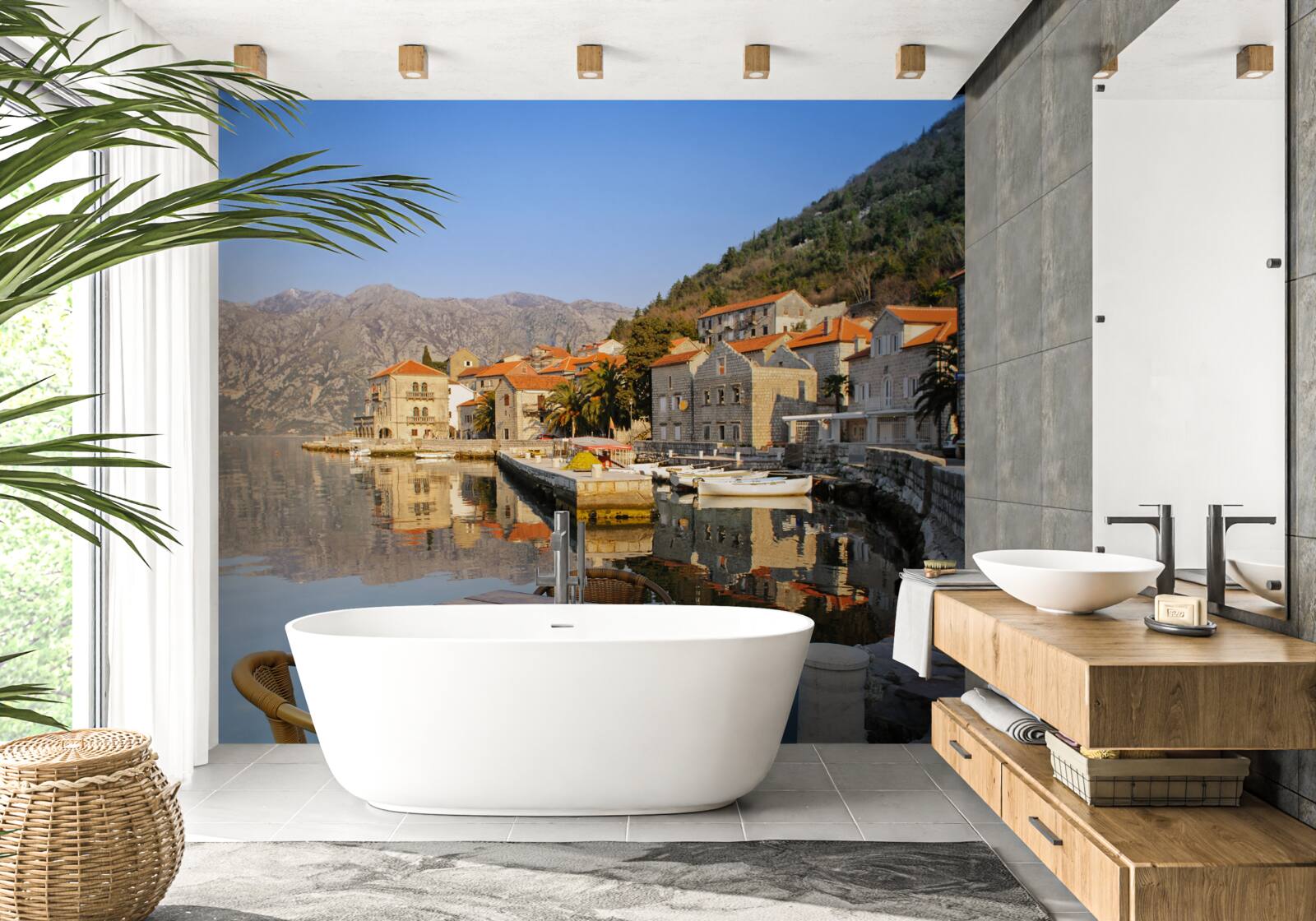 Fototapeta pohodlný priestor na dych na brehu rieky