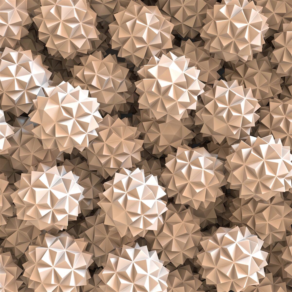 Fototapeta abstraktná kompozícia špicatých guličiek