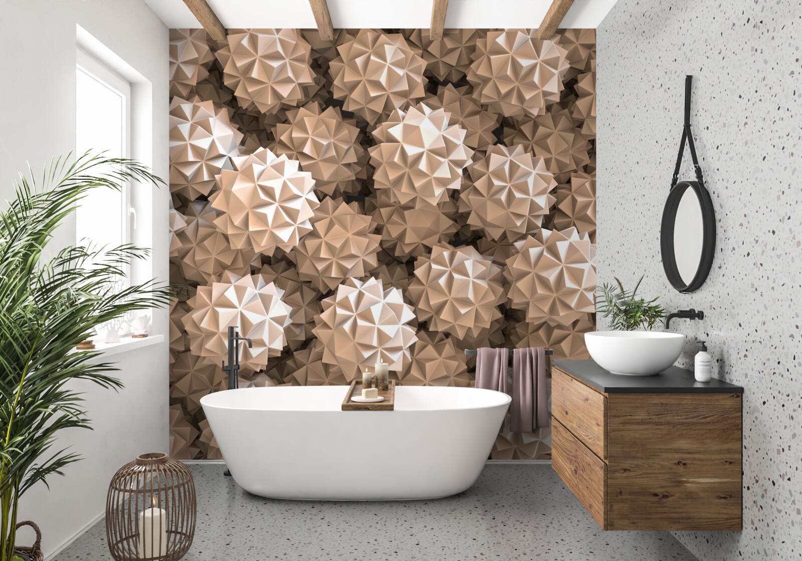 Fototapeta abstraktná kompozícia špicatých guličiek