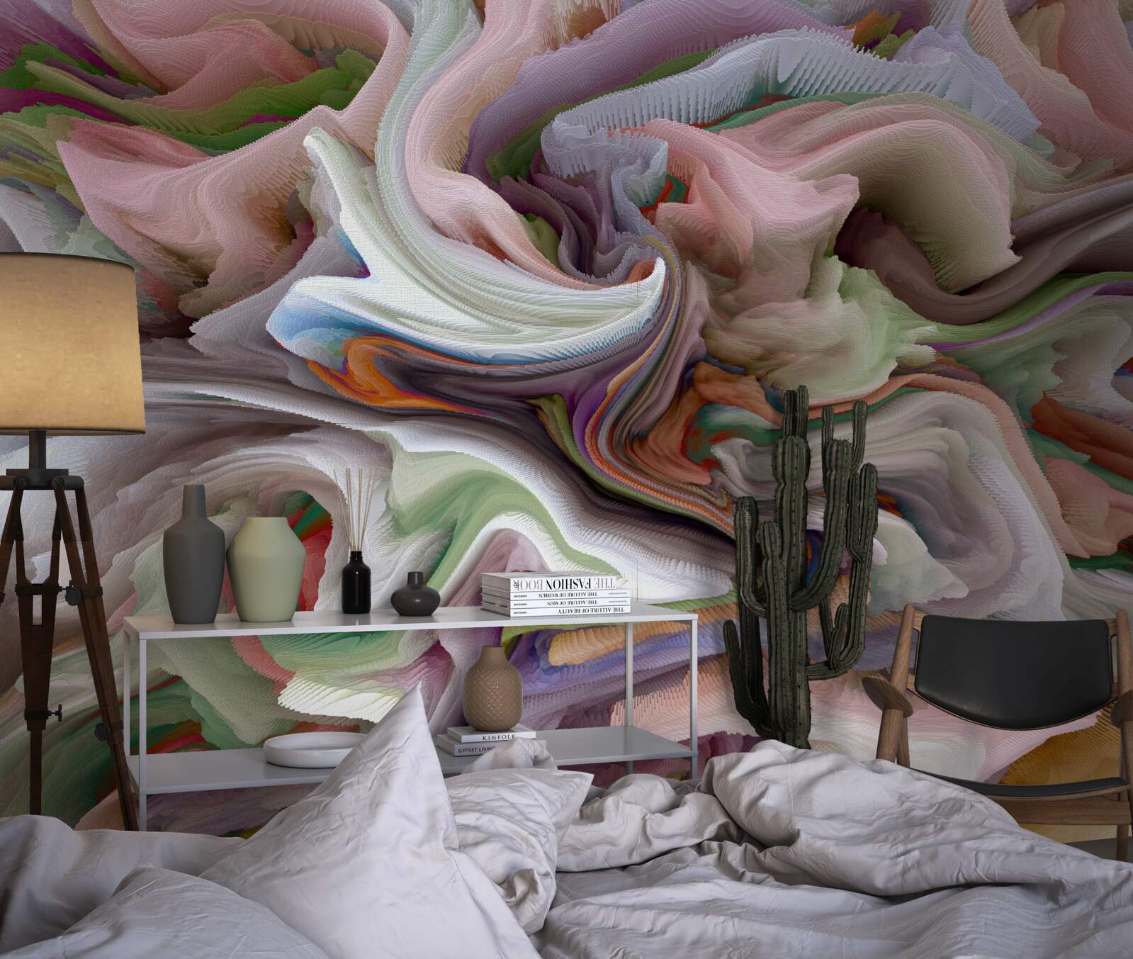 Fototapeta škvrnitý piesok v odraze krajiny