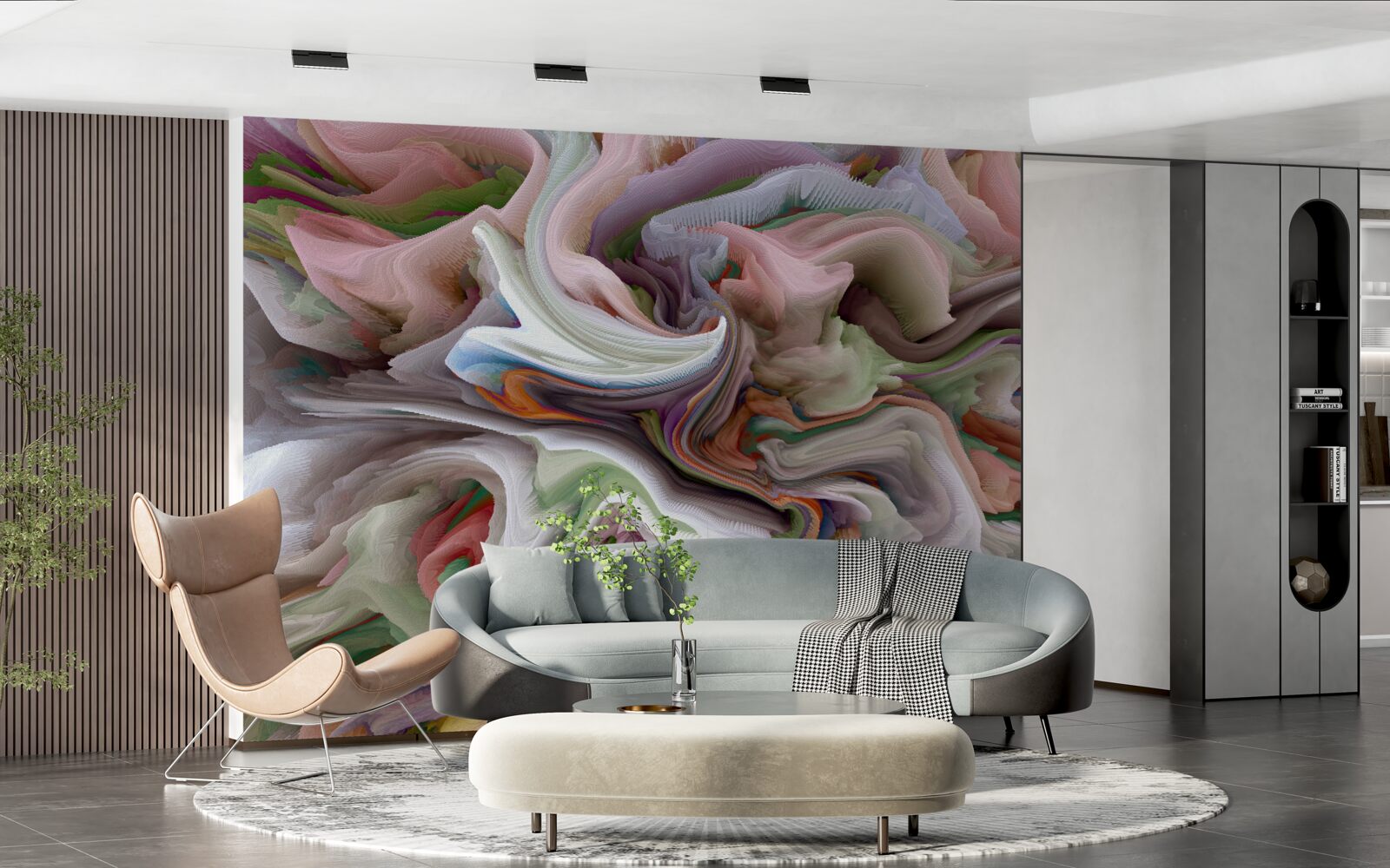 Fototapeta škvrnitý piesok v odraze krajiny