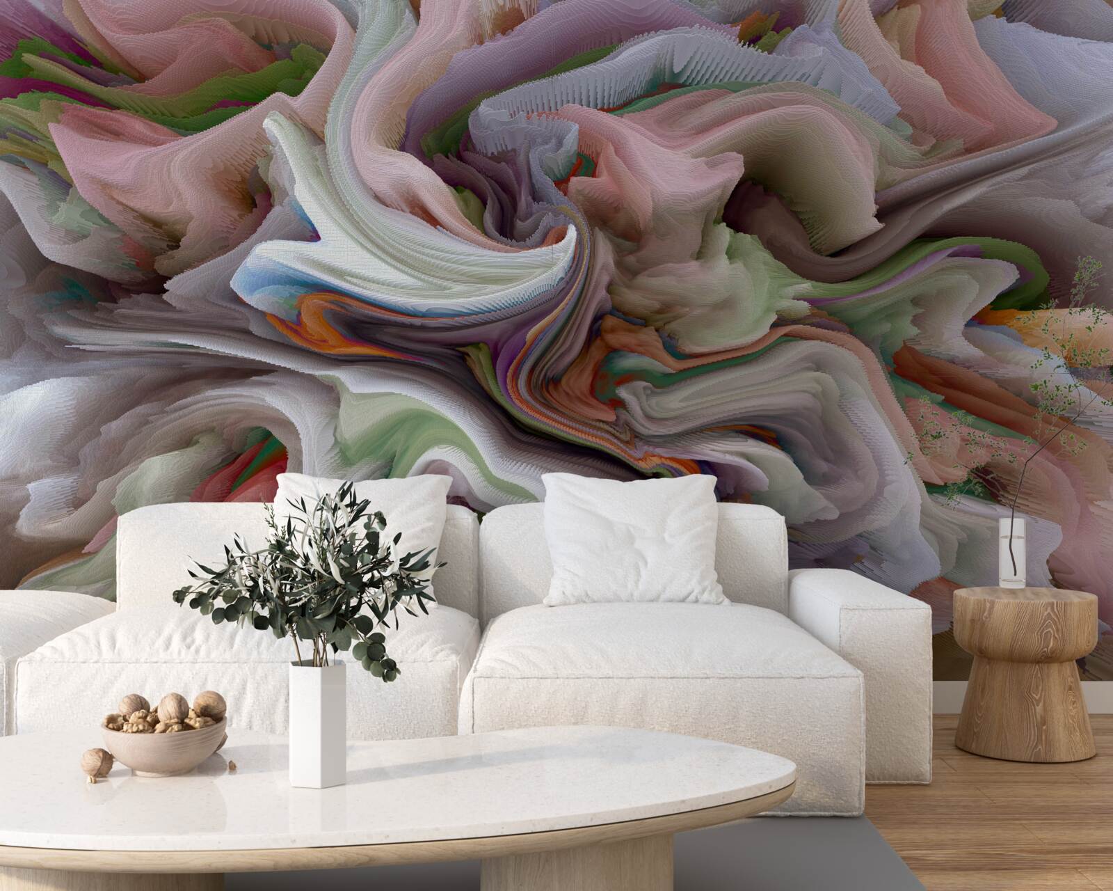 Fototapeta škvrnitý piesok v odraze krajiny