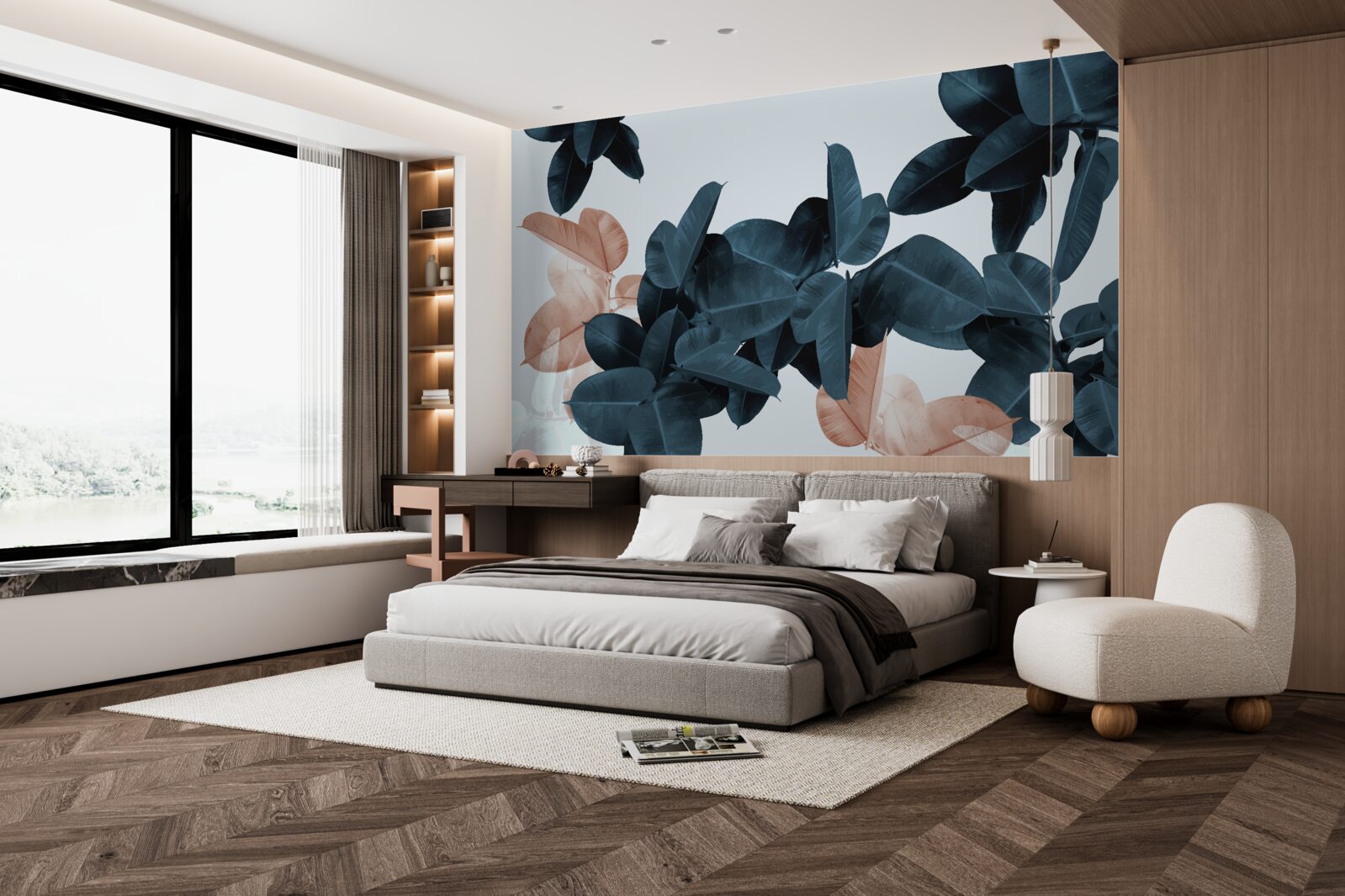 Fototapeta tropické zoznamy v rôznych odtieňoch