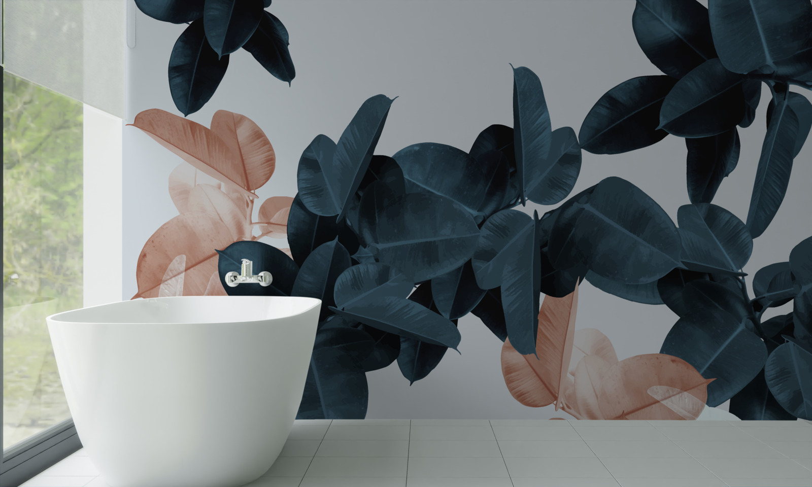 Fototapeta tropické zoznamy v rôznych odtieňoch