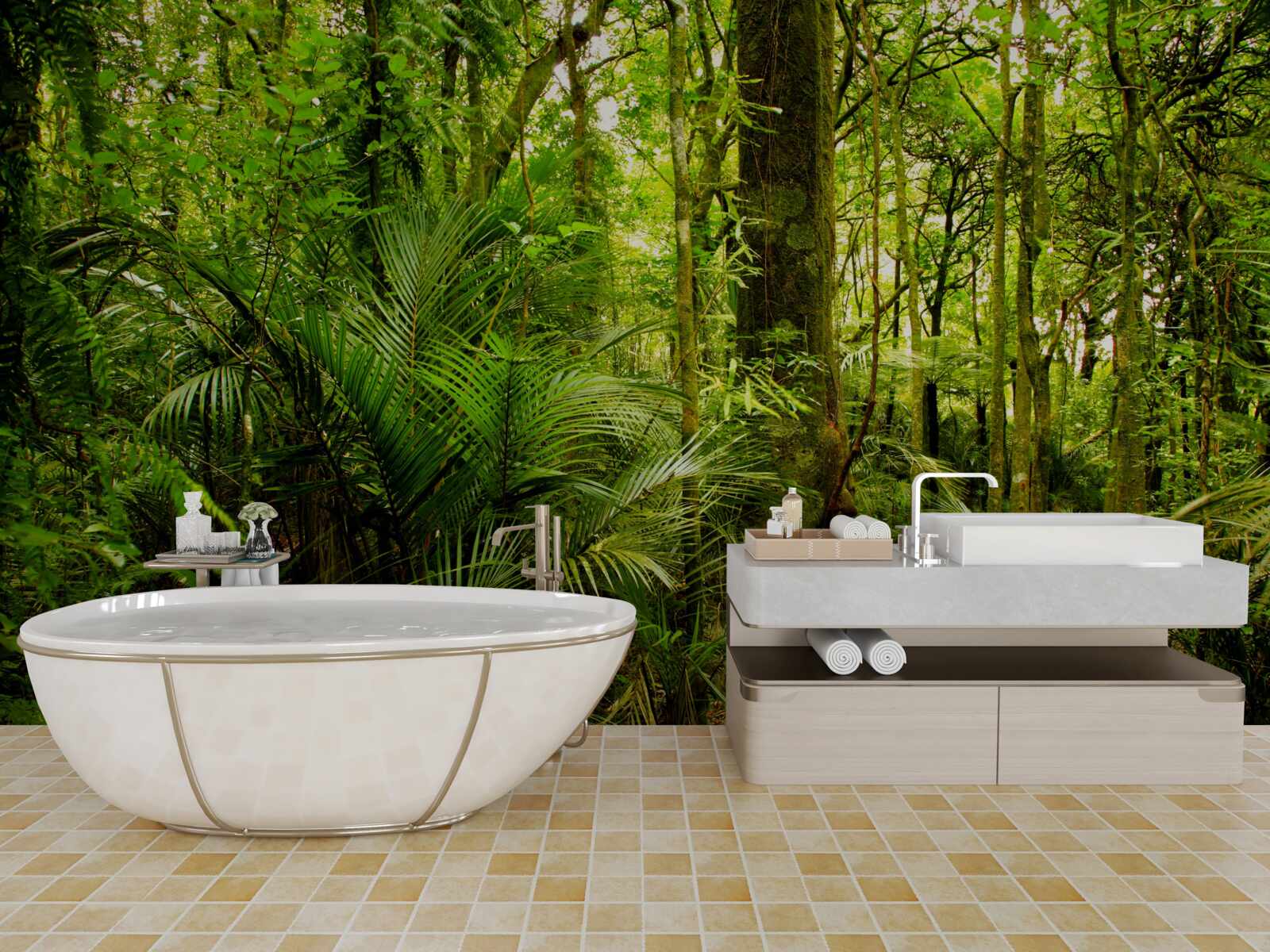 Fototapeta bujné smaragdové dažďové pralesy