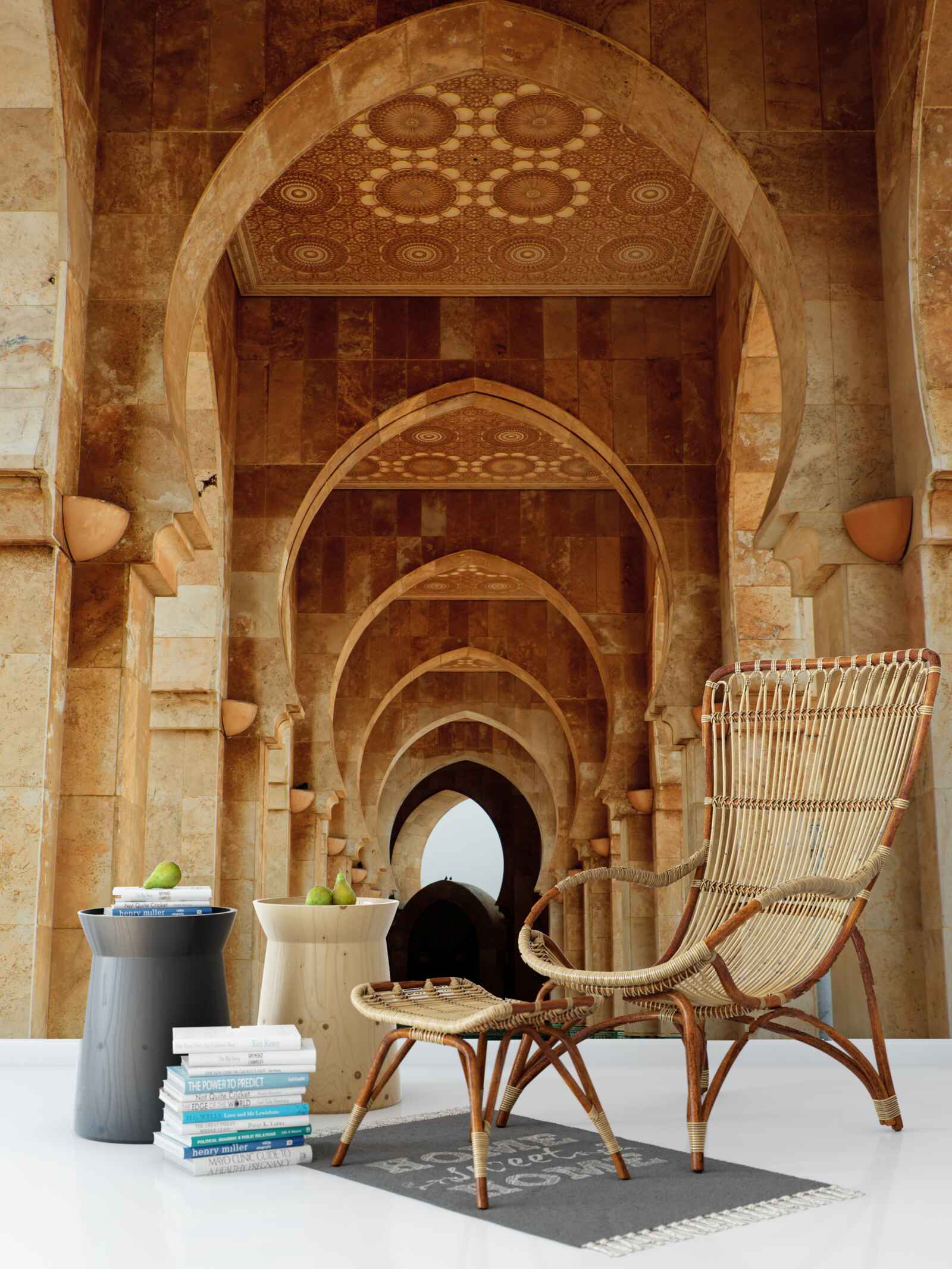 Fototapeta oblúky v orientálnom štýle s mramorovou podlahou