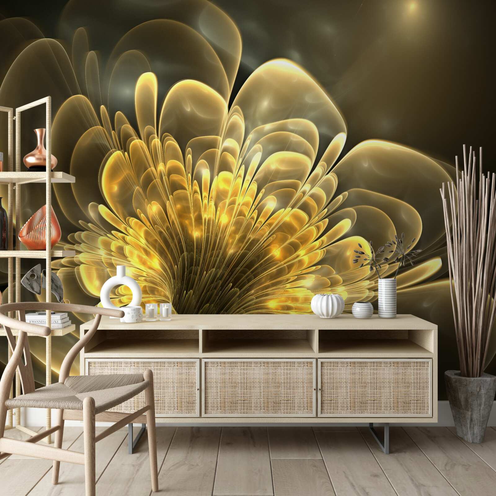 Fototapeta priehľadný žltý púčik