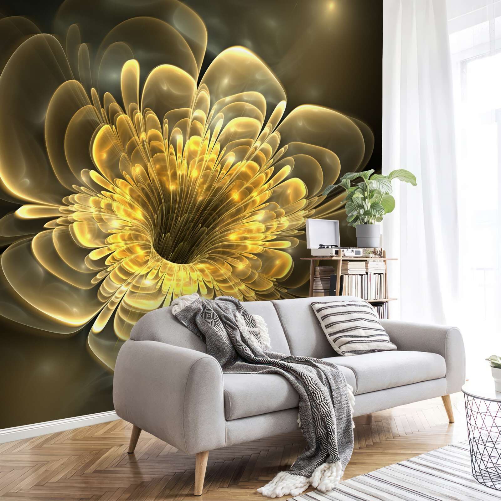 Fototapeta priehľadný žltý púčik