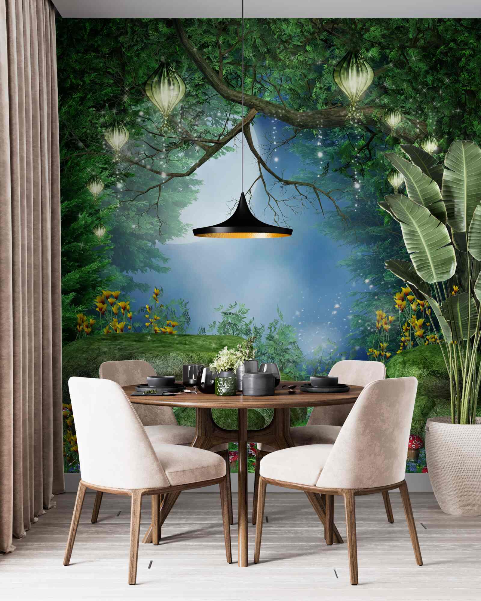 Fototapeta magická nočná cesta