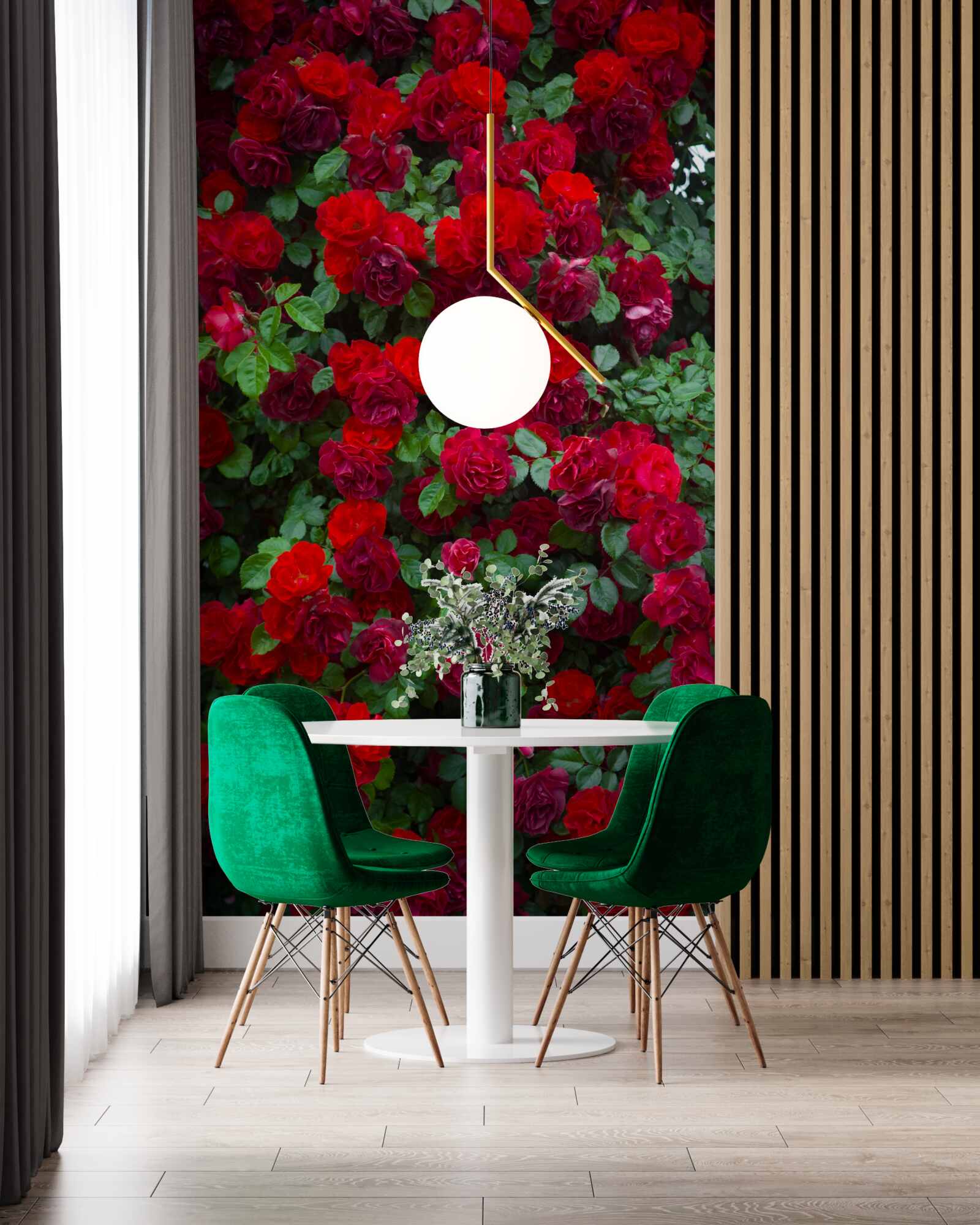 Fototapeta ker šarlátova ruže